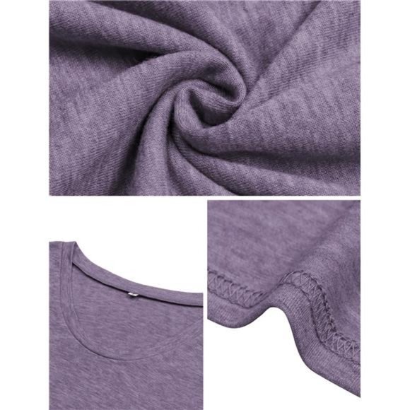 V Neck Womens T-Shirts Basic Tops for Women Cap Sleeve Loose Tank Tops - Picture 5 of 8